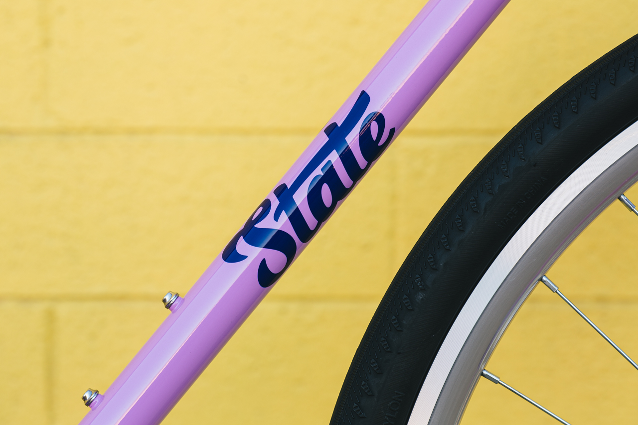 Bicicleta tracklocross 4130 Chromoly Purple - Fijo y libre 19