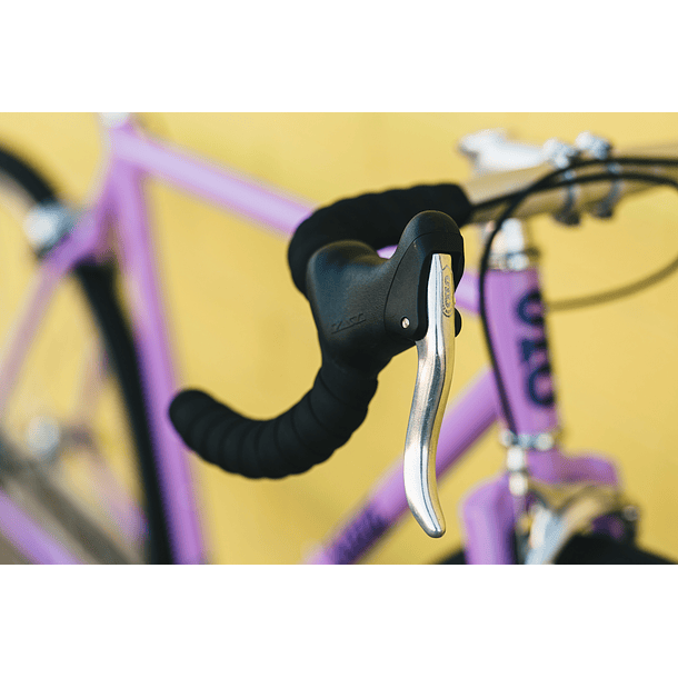 Bicicleta tracklocross 4130 Chromoly Purple - Fijo y libre 21