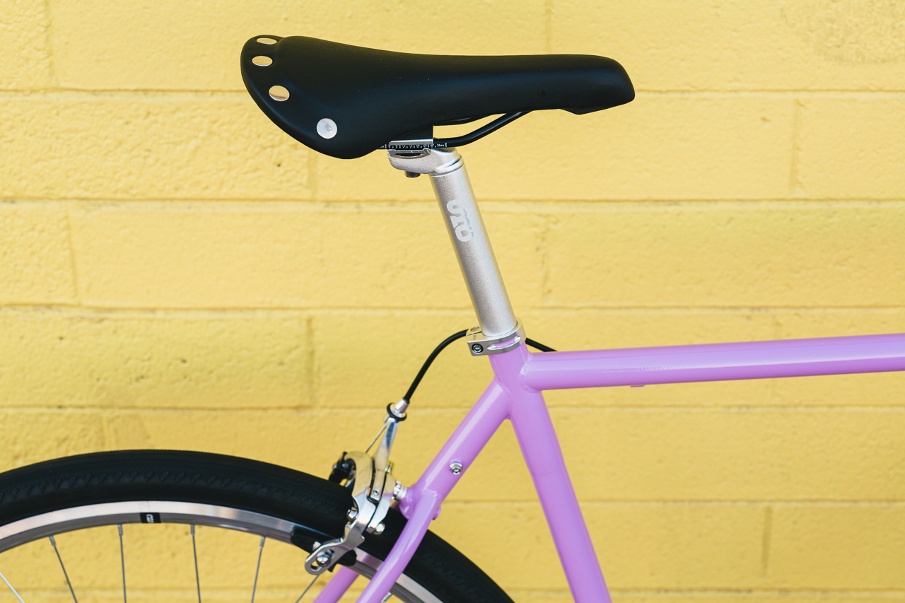 Bicicleta tracklocross 4130 Chromoly Purple - Fijo y libre 22