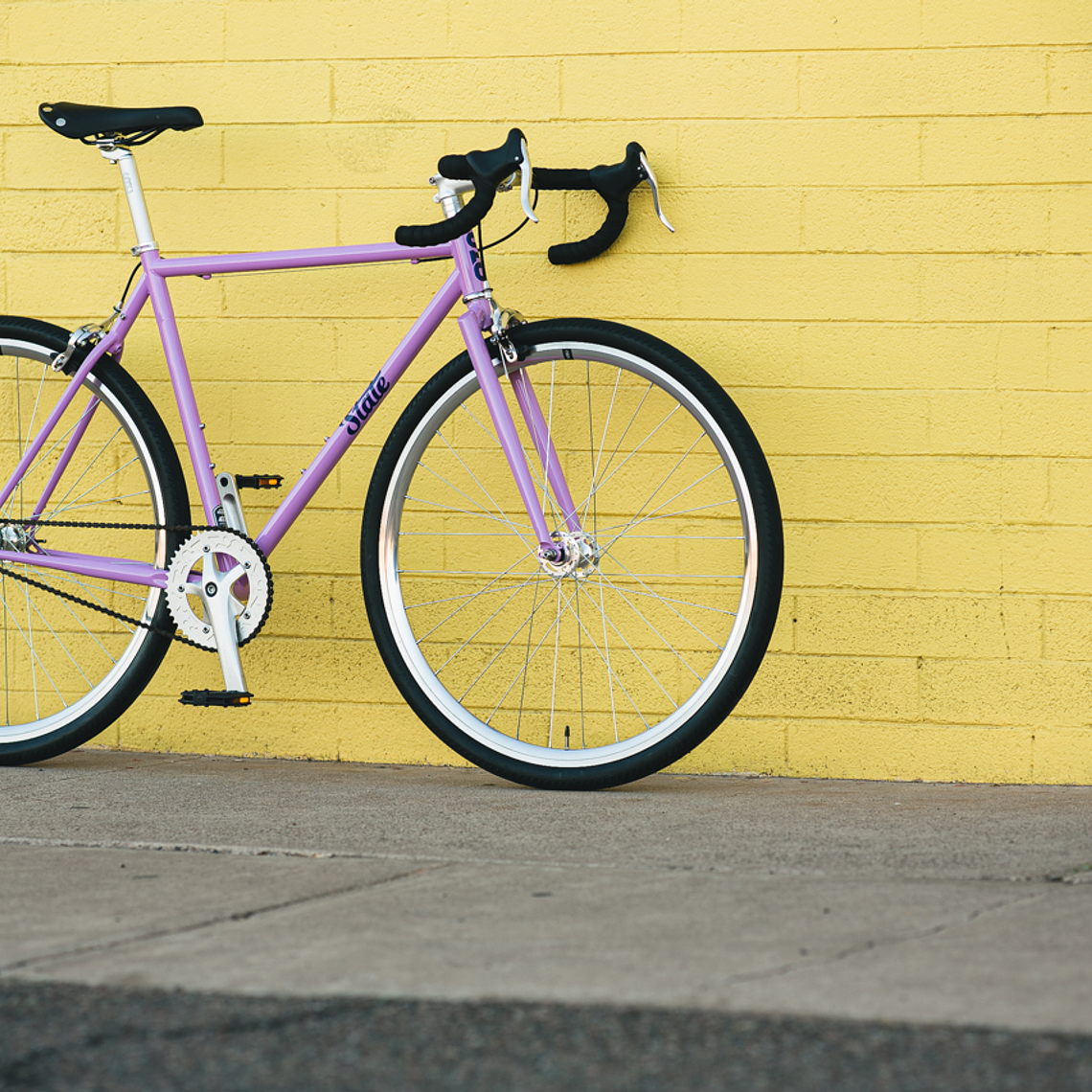 Bicicleta tracklocross 4130 Chromoly Purple - Fijo y libre 24