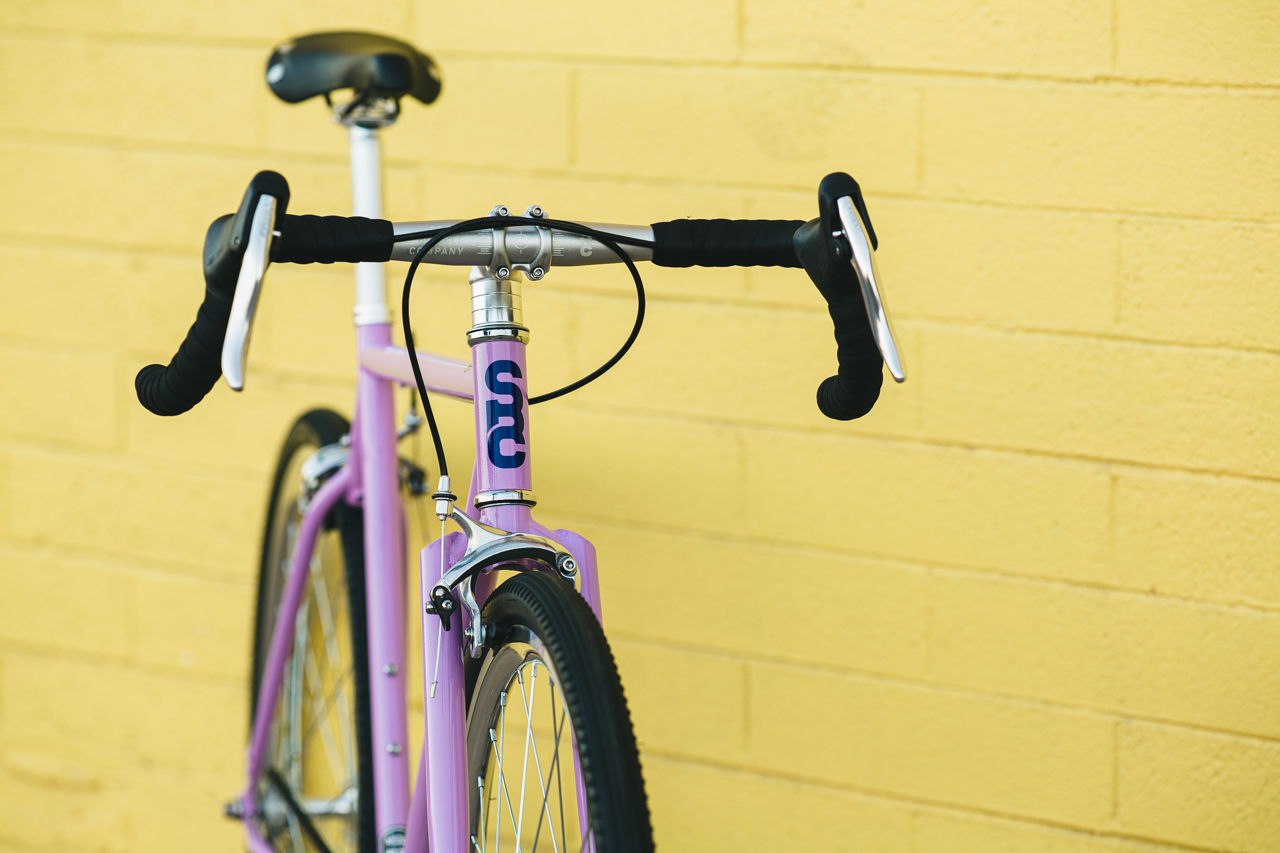 Bicicleta tracklocross 4130 Chromoly Purple - Fijo y libre 25