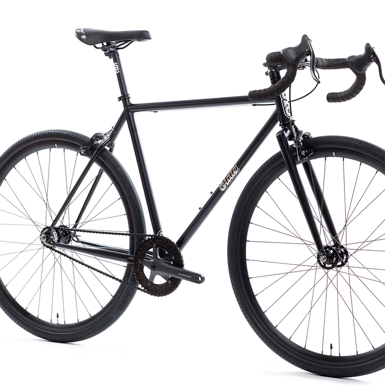 Bicicleta tracklocross 4130 Chromoly Black Mirror - Fijo y libre 4