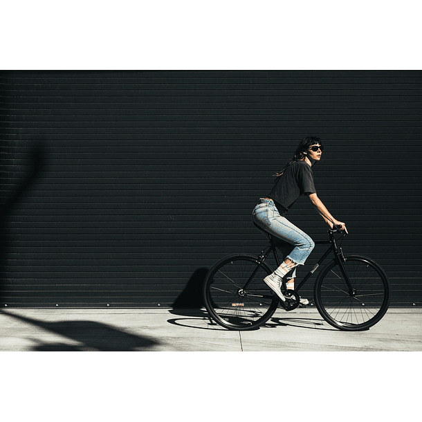 Bicicleta tracklocross 4130 Chromoly Black Mirror - Fijo y libre 12