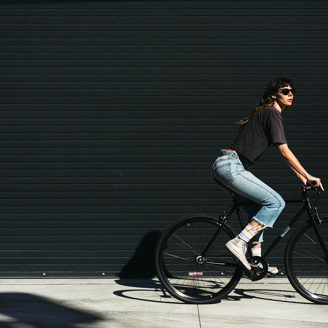 Bicicleta tracklocross 4130 Chromoly Black Mirror - Fijo y libre 12