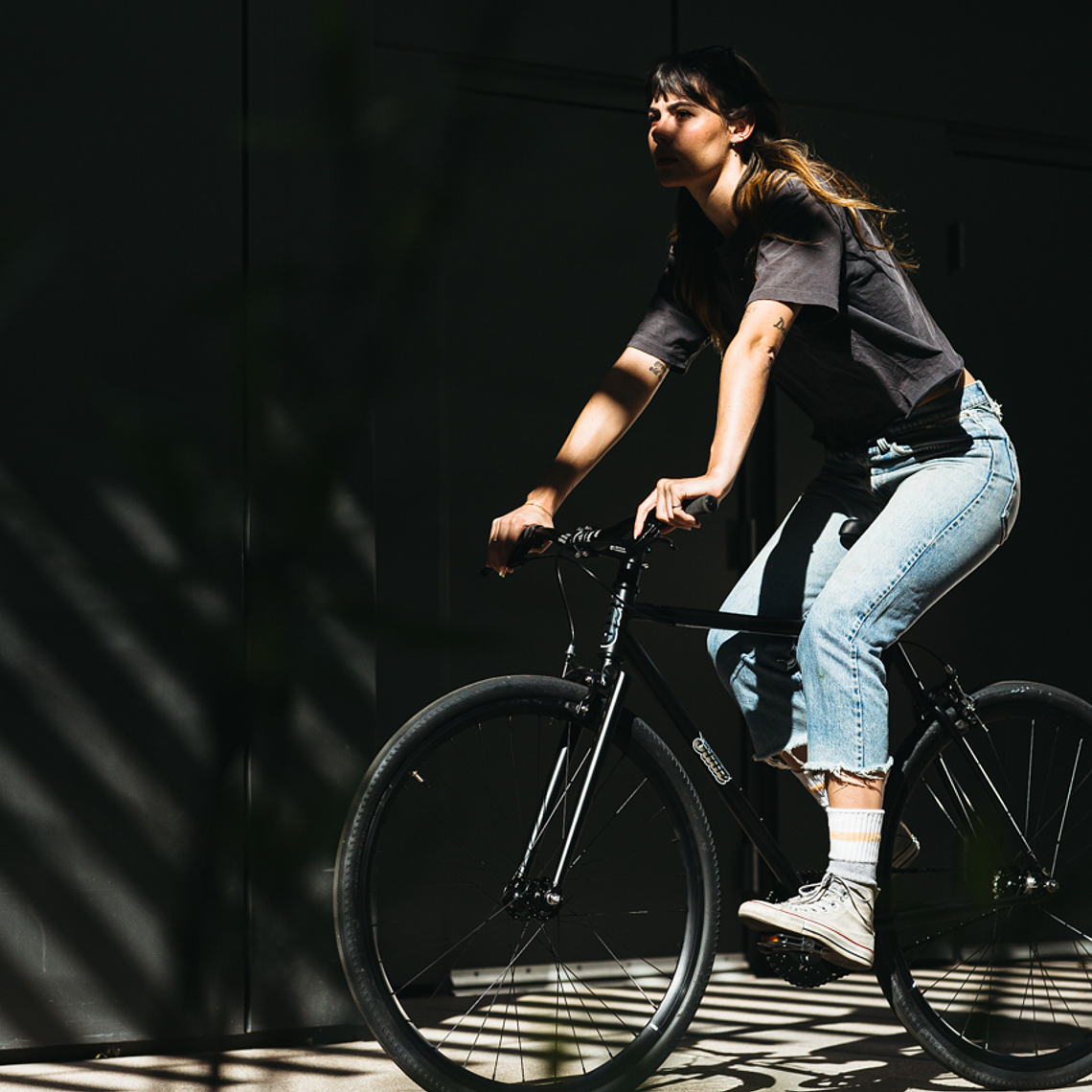 Bicicleta tracklocross 4130 Chromoly Black Mirror - Fijo y libre 13