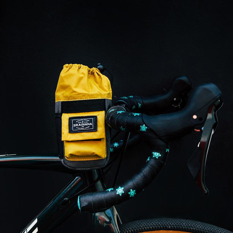 Bolso porta botella impermeable Draisiana - Gris, amarillo - 1L 1