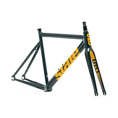 Frameset: marco y horquilla de bicicleta fixie 6061 Black Label V3 - Green