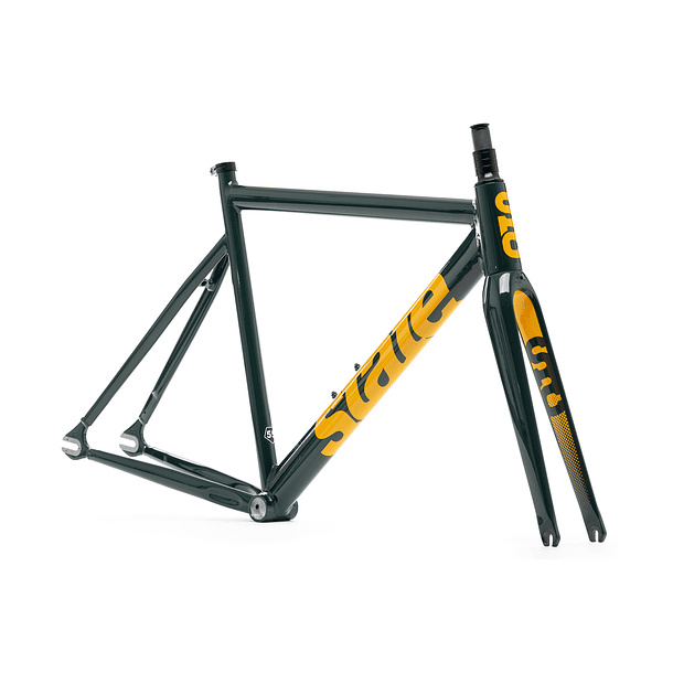 Frameset: marco y horquilla de bicicleta fixie 6061 Black Label V3 - Green 1