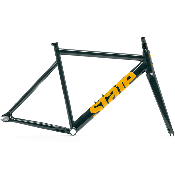 Frameset: marco y horquilla de bicicleta fixie 6061 Black Label V3 - Green 2