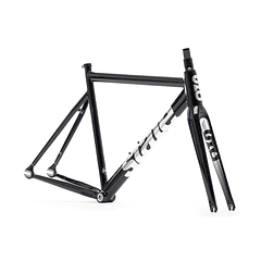 Frameset: marco y horquilla de bicicleta fixie 6061 Black Label V3 - Black mirror