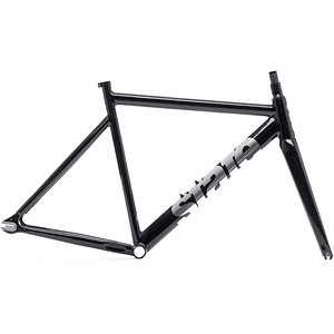 Frameset: marco y horquilla de bicicleta fixie 6061 Black Label V3 - Black mirror