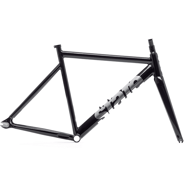 Frameset: marco y horquilla de bicicleta fixie 6061 Black Label V3 - Black mirror 2