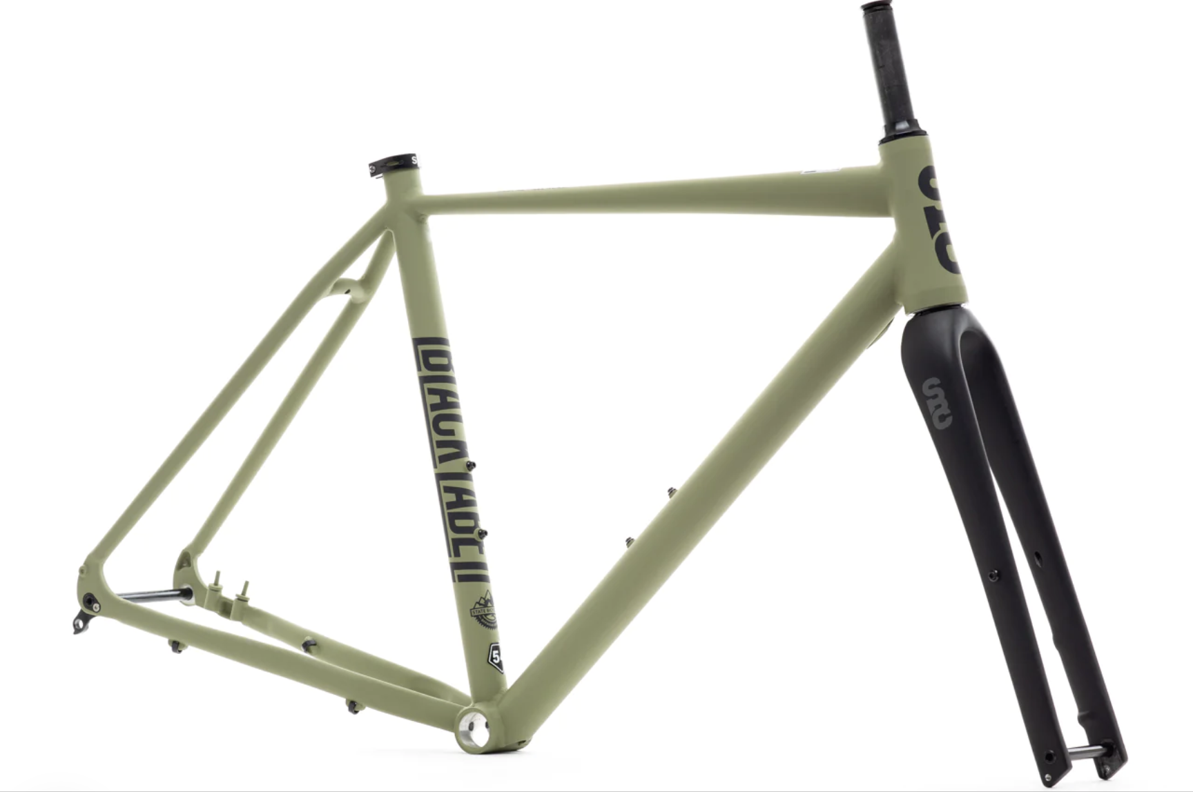 Frameset: marco y horquilla bicicleta gravel 6061 All Road - Matte Olive 1