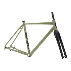 Frameset: marco y horquilla bicicleta gravel 6061 All Road - Matte Olive