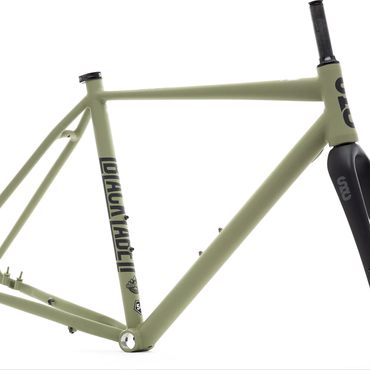 Frameset: marco y horquilla bicicleta gravel 6061 All Road - Matte Olive 1