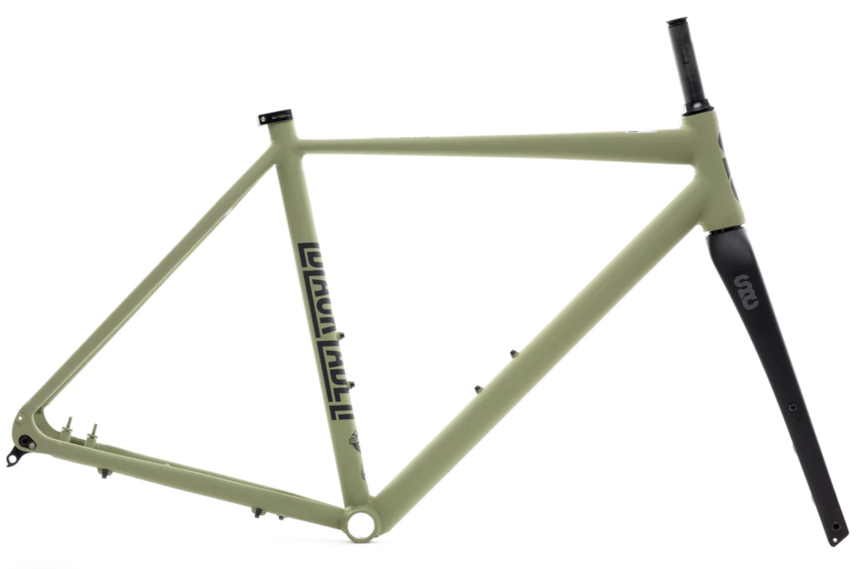 Frameset: marco y horquilla bicicleta gravel 6061 All Road - Matte Olive 2