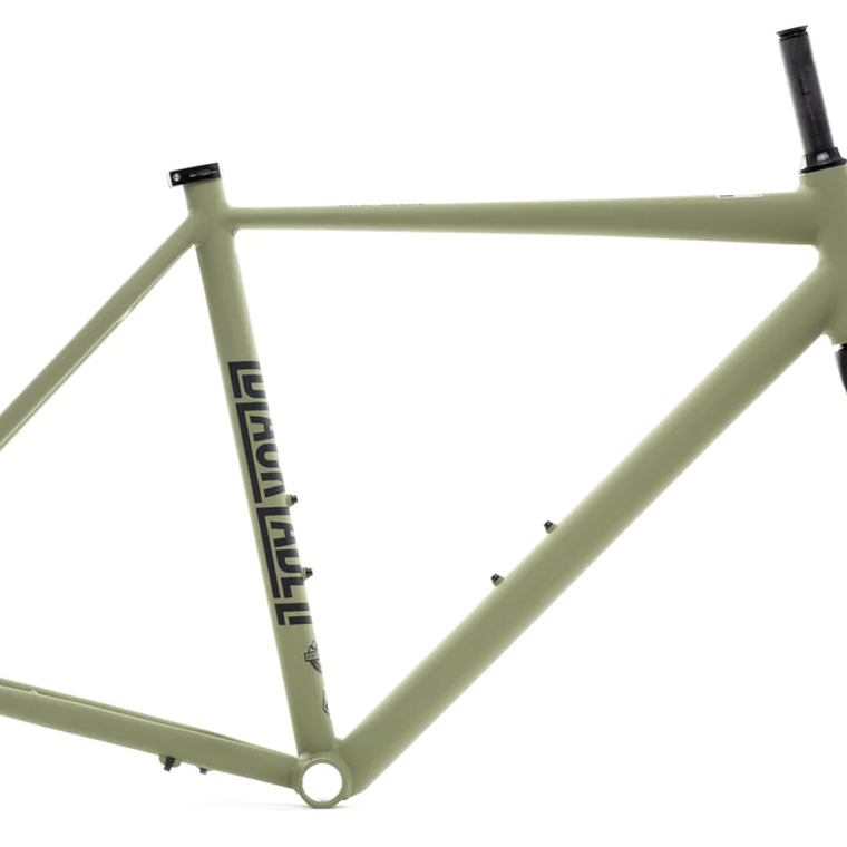 Frameset: marco y horquilla bicicleta gravel 6061 All Road - Matte Olive 2