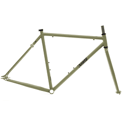 Frameset: marco y horquilla bicicleta 4130 Chromoly - Matte Olive