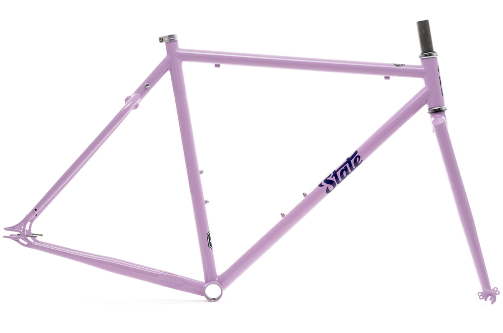 Frameset: marco y horquilla bicicleta tracklocross 4130 Chromoly - Purple Reign 2
