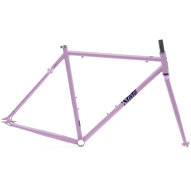 Frameset: marco y horquilla bicicleta tracklocross 4130 Chromoly - Purple Reign 2