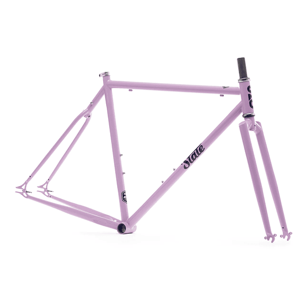 Frameset: marco y horquilla bicicleta tracklocross 4130 Chromoly - Purple Reign 1