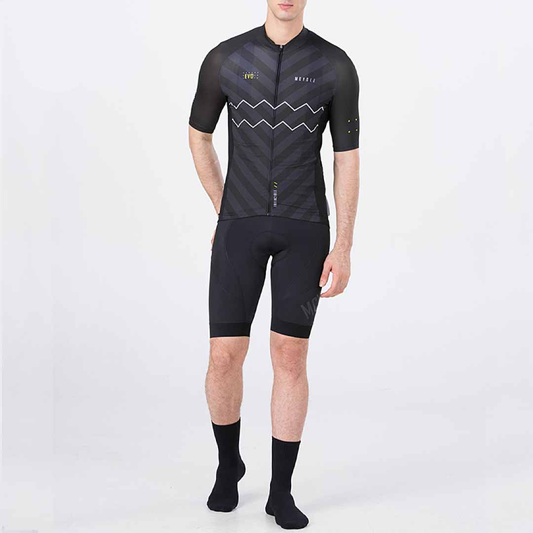 Tricota manga corta Mcycle Evo- Negro 6