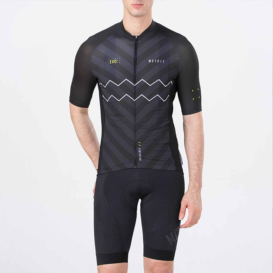 Tricota manga corta Mcycle Evo- Negro 7