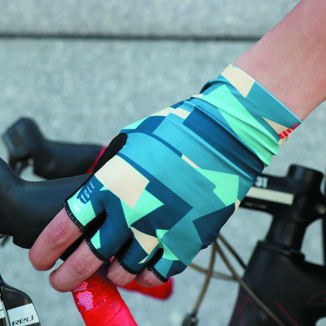 Guantes cortos Mcycle - Azul, celeste 2