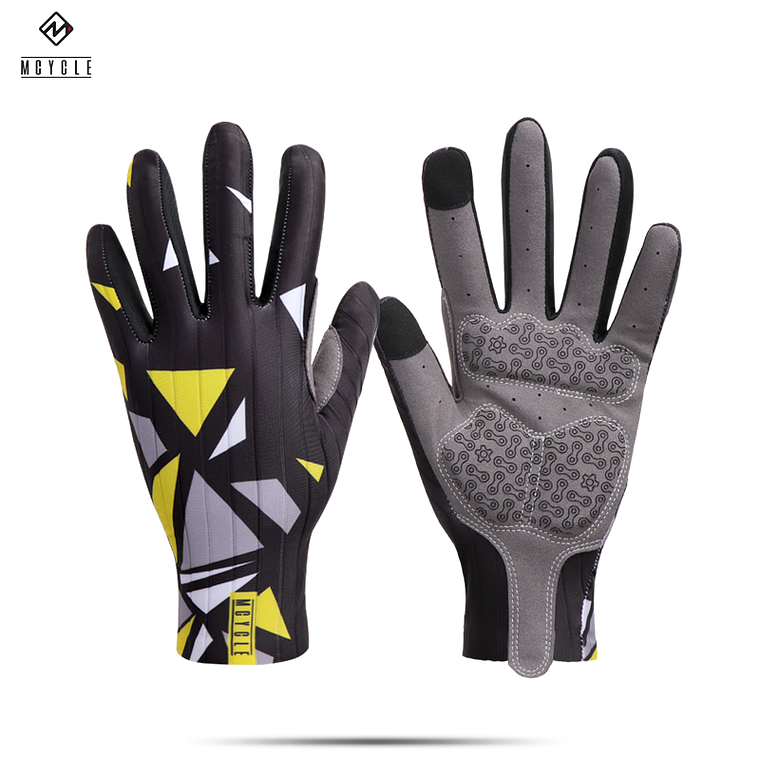 Guantes largos Mcycle - Negro, amarillo 2