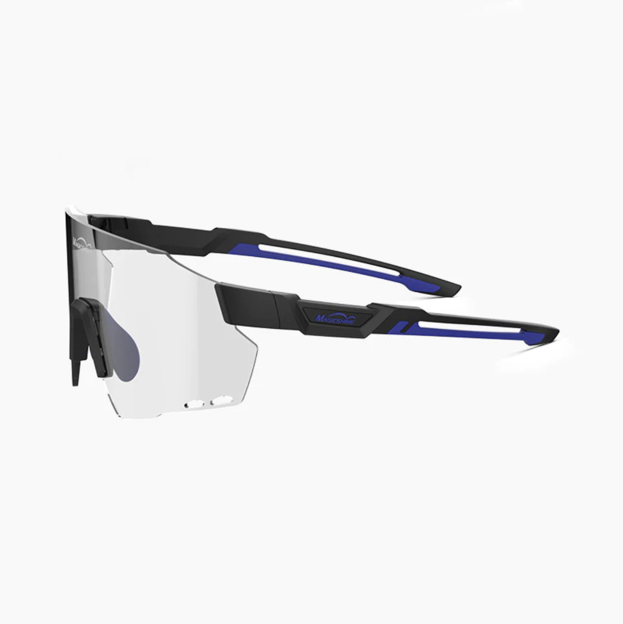 Lentes Magicshine Photocromic  Matte Black + Blue 1