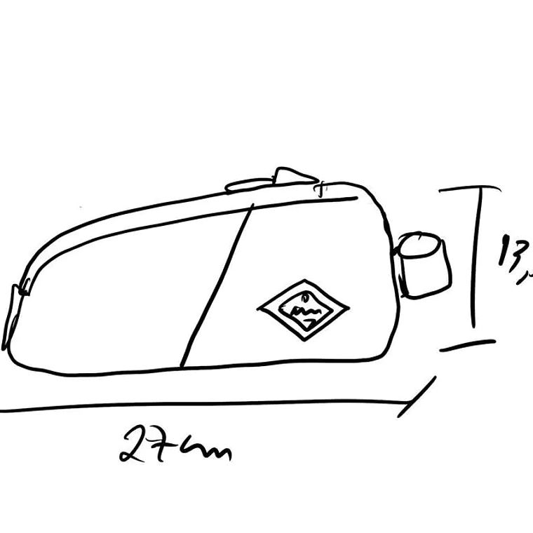 Bolso Top Tube Draisiana Cordura - 1.5 lt 3