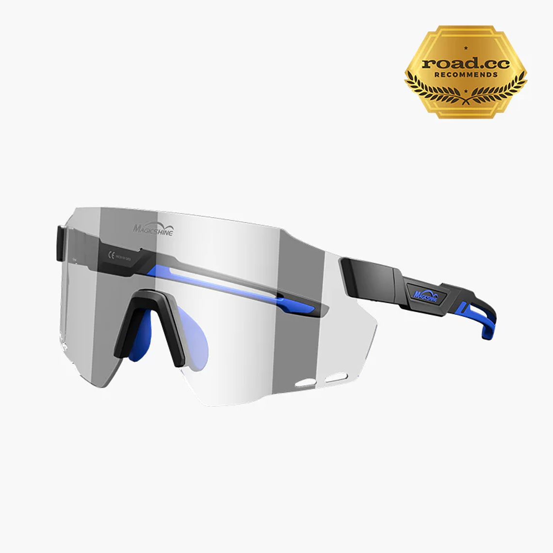 Lentes Magicshine Photocromic  Matte Black + Blue 1