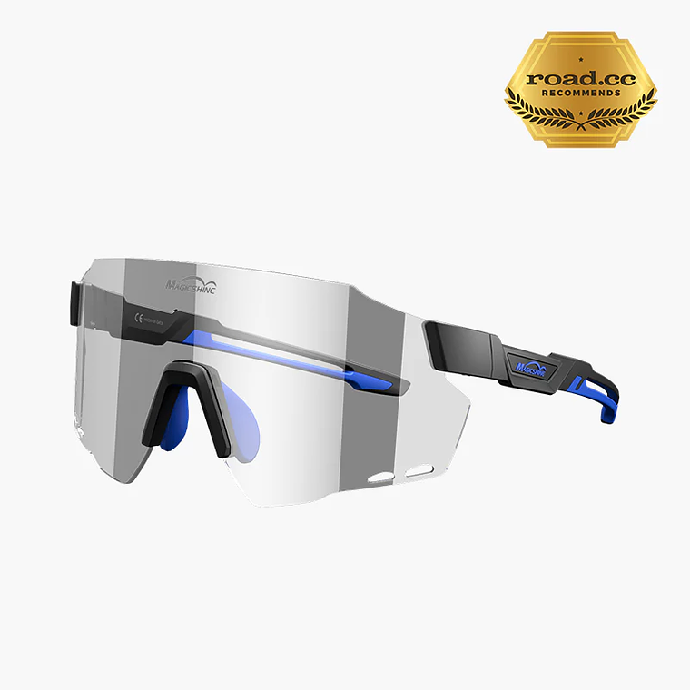 Lentes Magicshine Photocromic  Matte Black + Blue 1