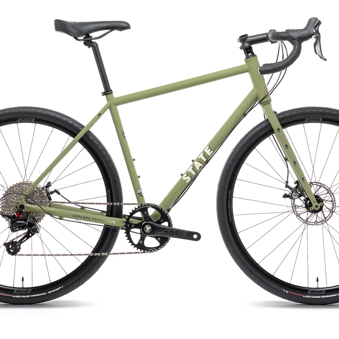 Bicicleta gravel 4130 All Road Matte Olive (Drop Bar) - 11 velocidades 1