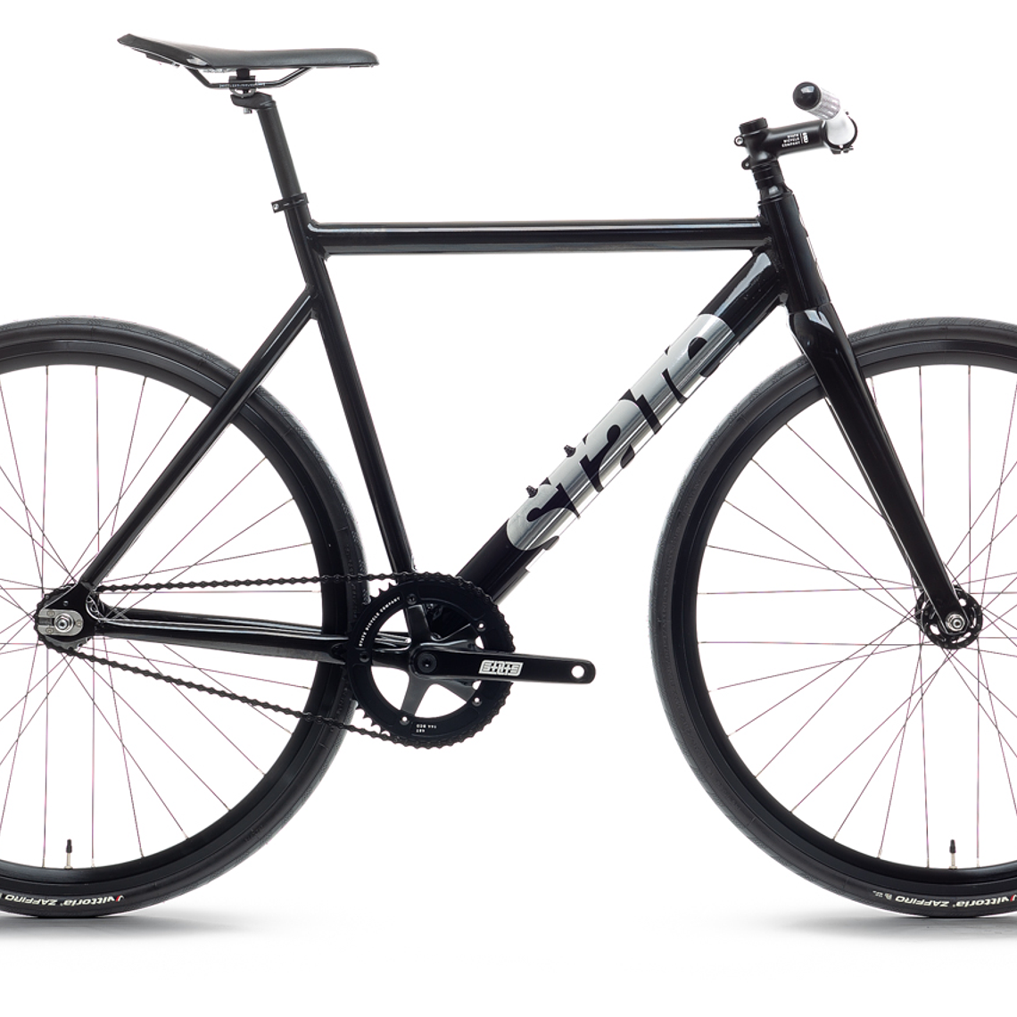 Bicicleta fixie 6061 Black Label Black Mirror - 1 velocidad  1