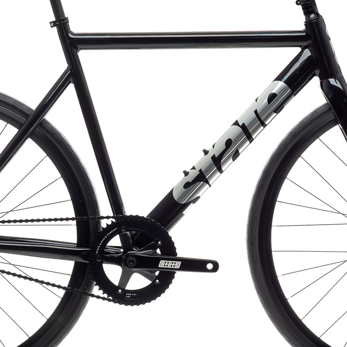 Bicicleta fixie 6061 Black Label Black Mirror - 1 velocidad  5
