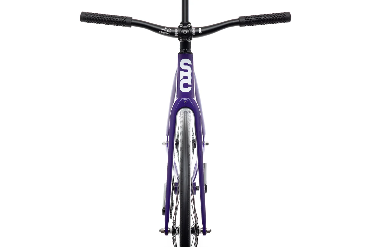 Bicicleta fixie 6061 Black Label Purple - 1 velocidad  2