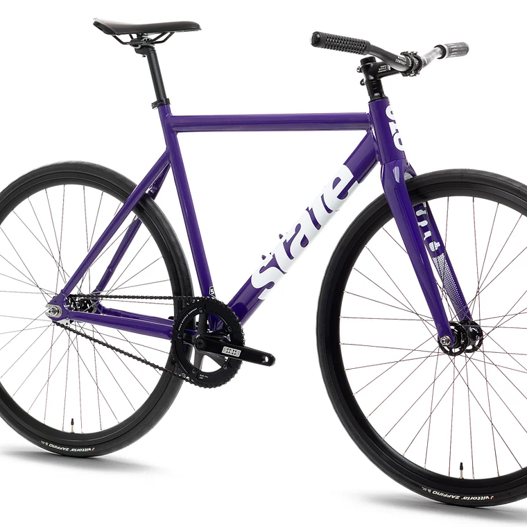 Bicicleta fixie 6061 Black Label Purple - 1 velocidad  4