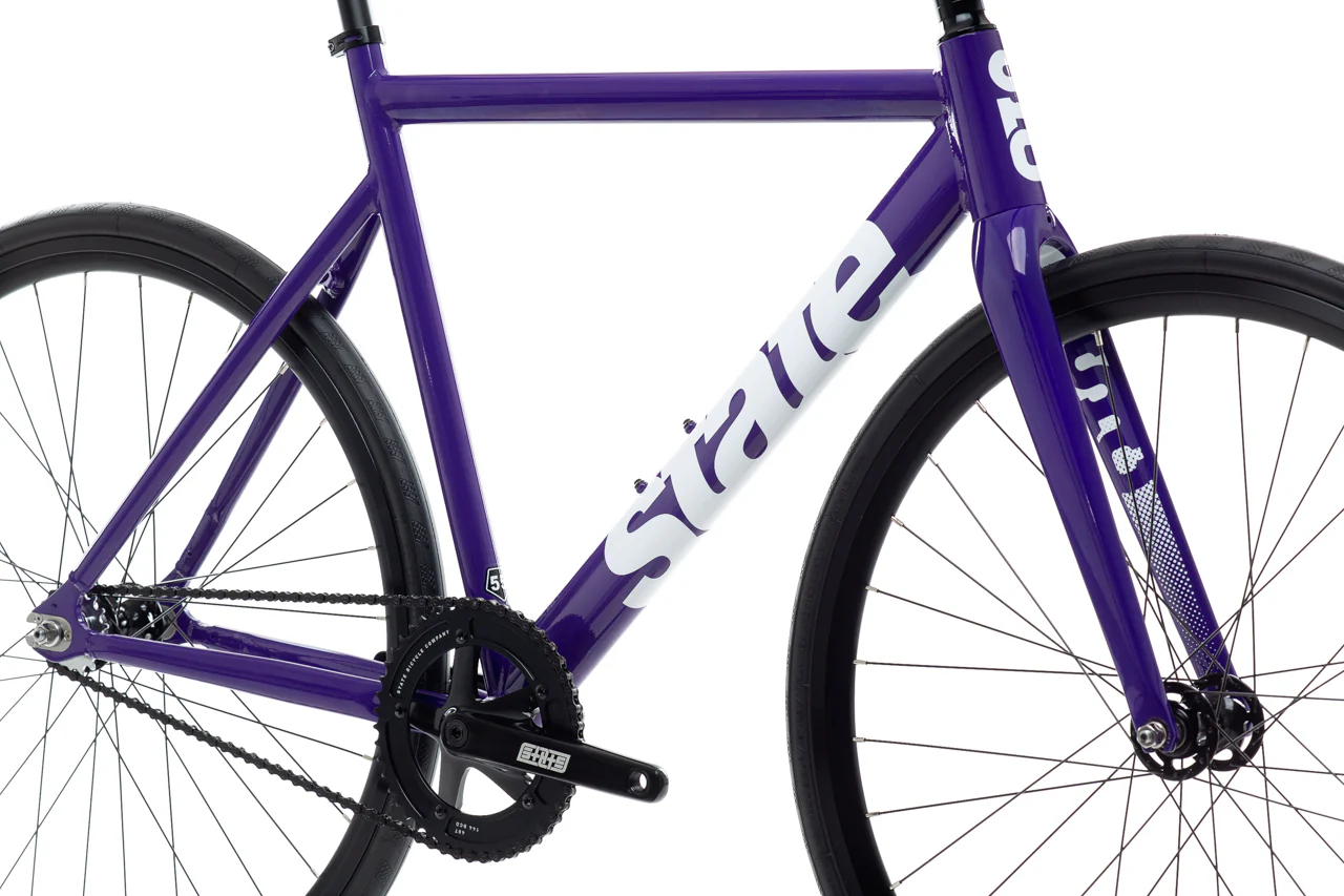 Bicicleta fixie 6061 Black Label Purple - 1 velocidad  5
