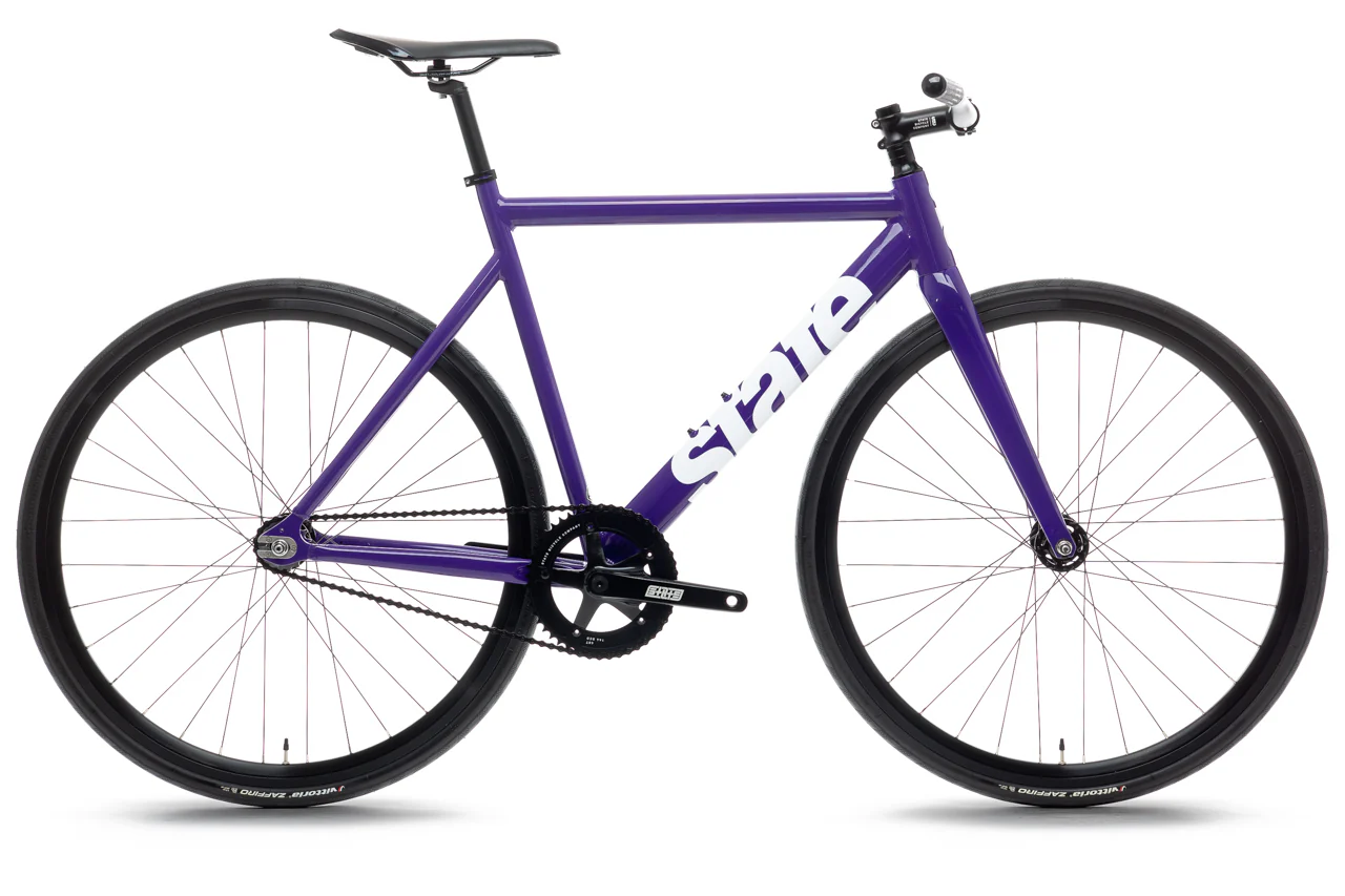 Bicicleta fixie 6061 Black Label Purple - 1 velocidad  1