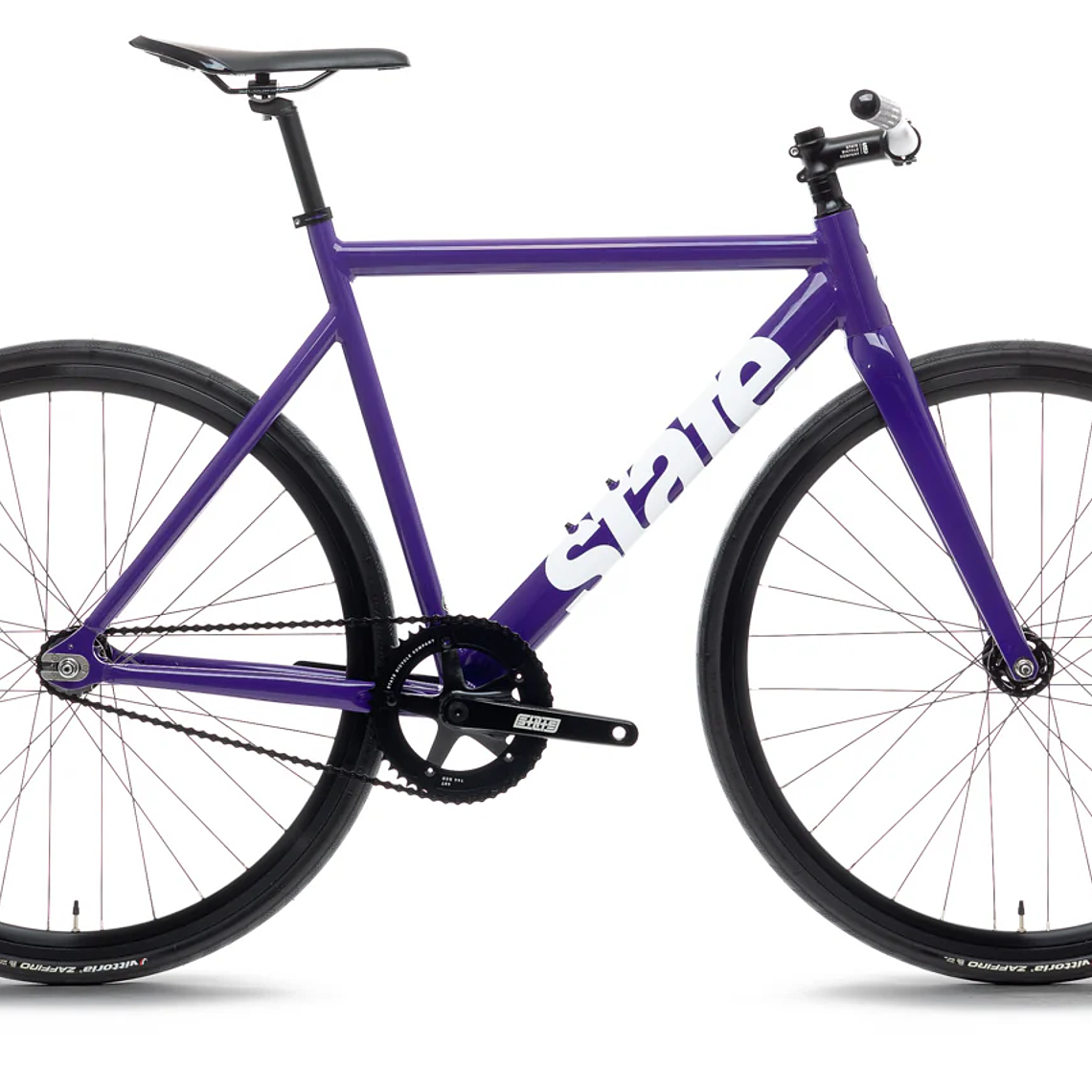 Bicicleta fixie 6061 Black Label Purple - 1 velocidad  1