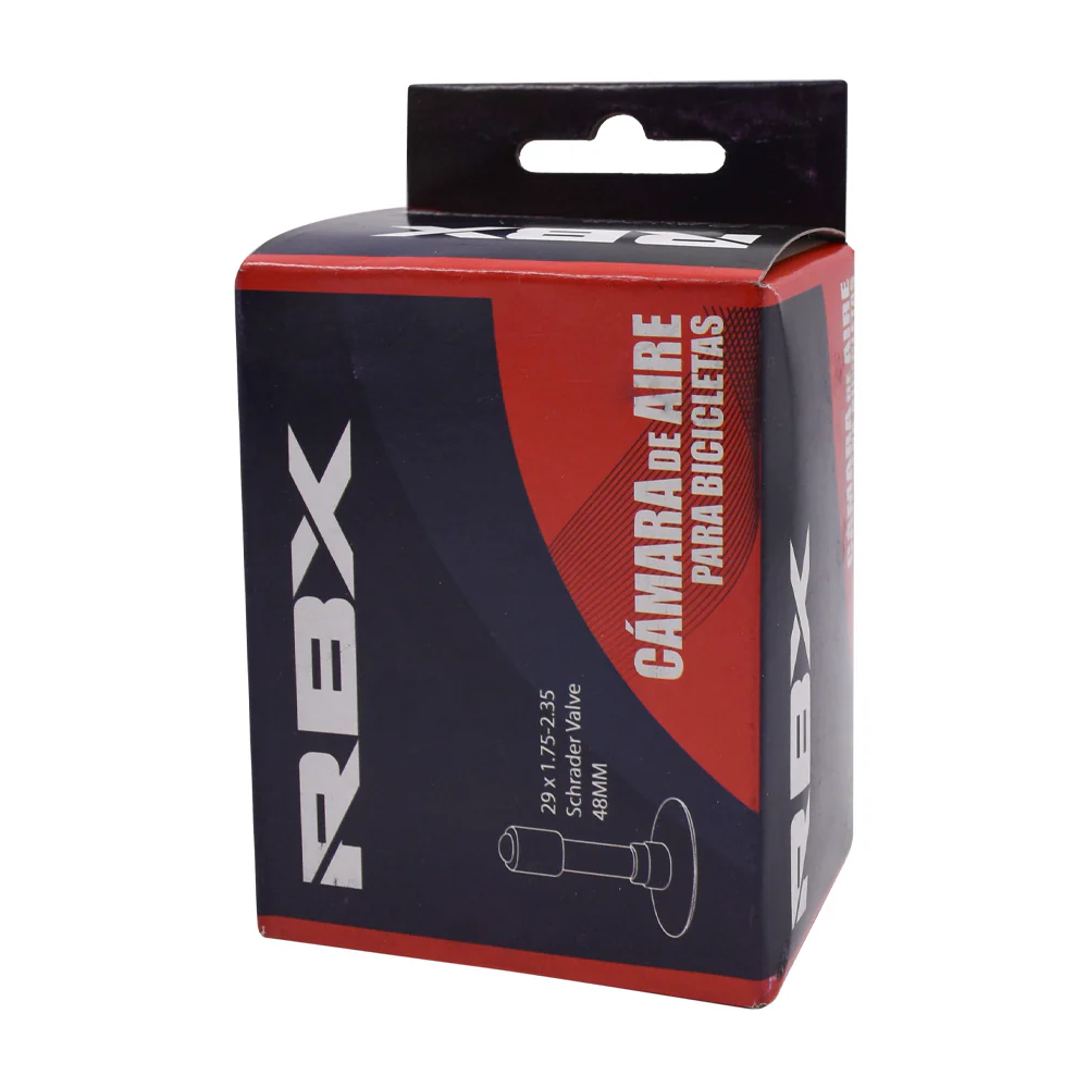 Cámara para bicicleta aro 29 x 1.75/2.35 con válvula de auto (Schrader) 48mm 1