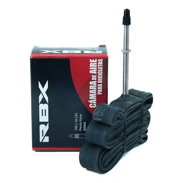 Cámara para bicicletas aro 700 x 18/25C con válvula francesa 60MM 