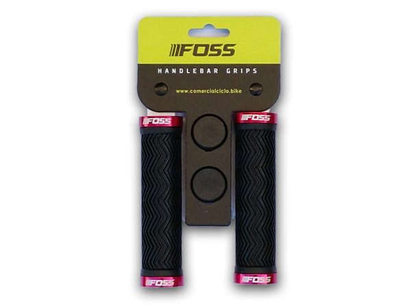 Puño Foss Doble Lock Anonizado Negro Rojo  1
