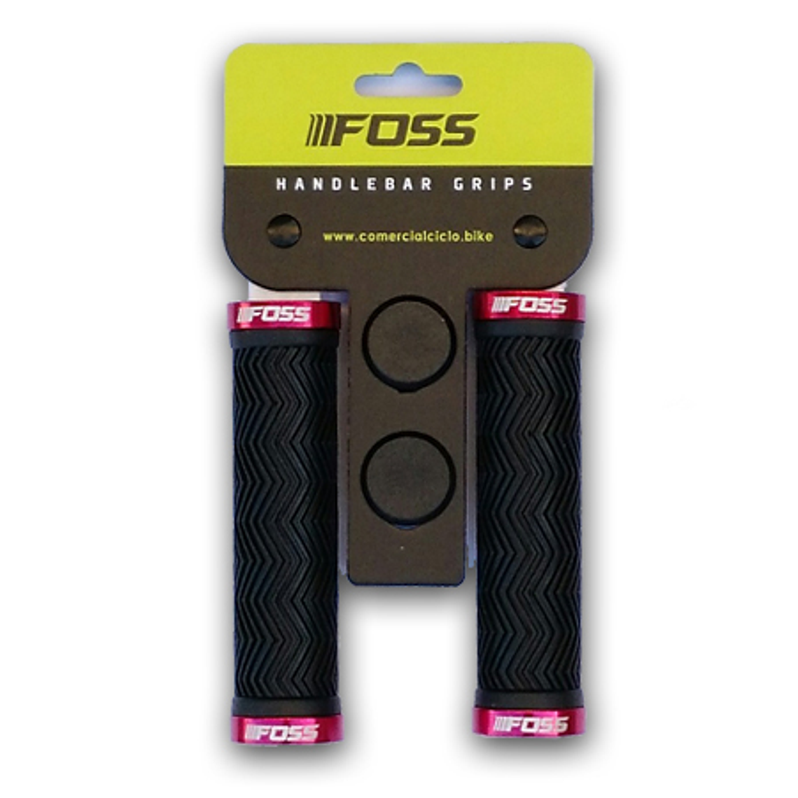 Puño Foss Doble Lock Anonizado Negro Rojo  1