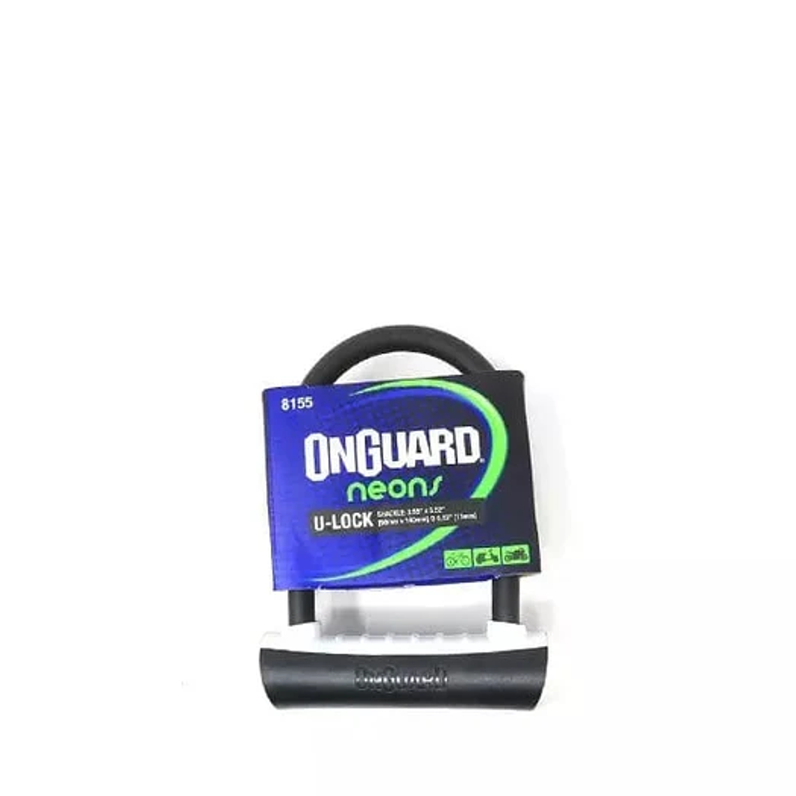 Candado OnGuard Llave U-Lock NS 90cmX140mm Blanco  1