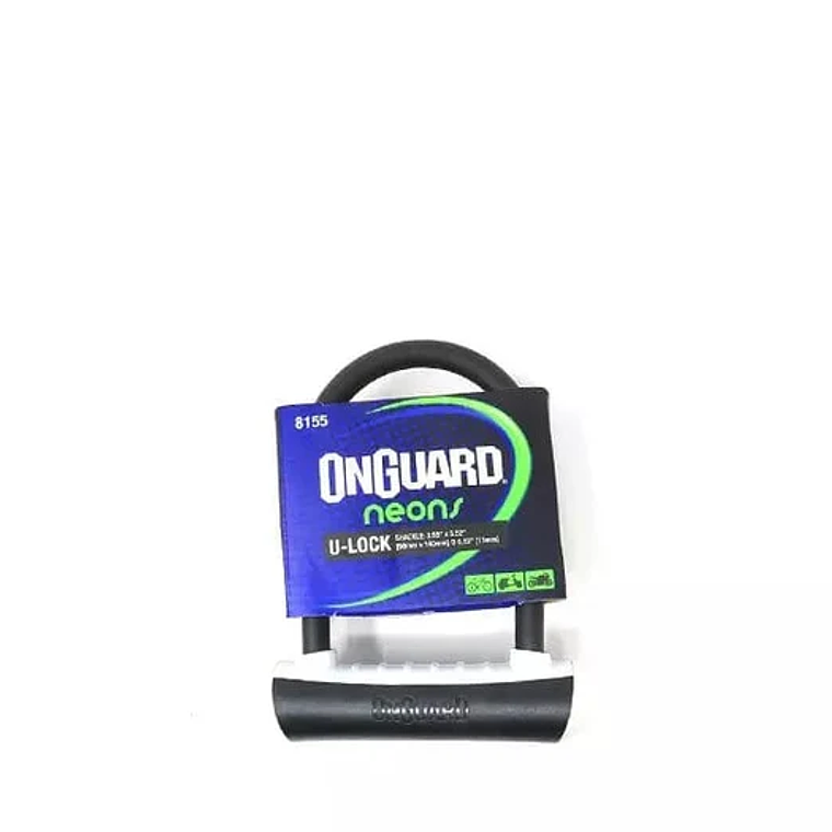 Candado OnGuard Llave U-Lock NS 90cmX140mm Blanco  1
