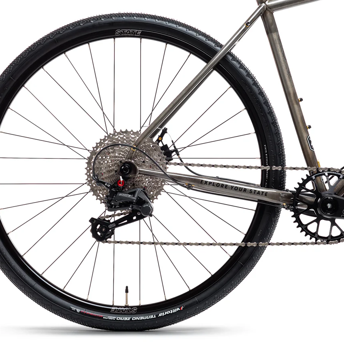 Bicicleta gravel 4130 All Road Raw - 12 velocidades/ UDH  3