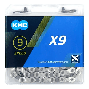 Cadena 9 velocidades KMC X9 - Silver 