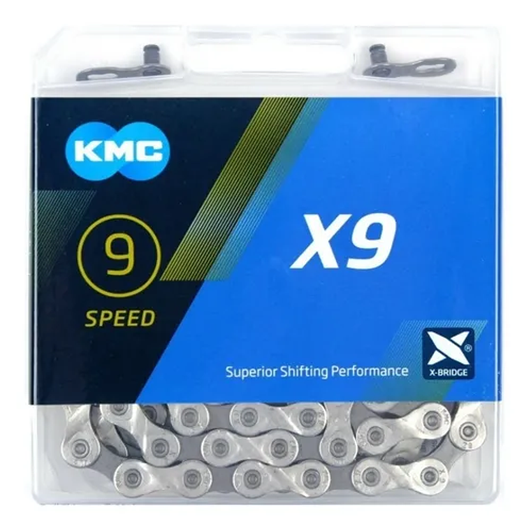 Cadena 9 velocidades KMC X9 - Silver  1